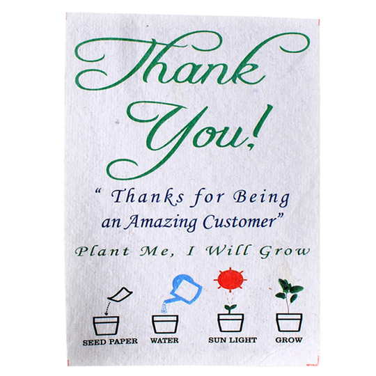 Plantable Gratitude Card