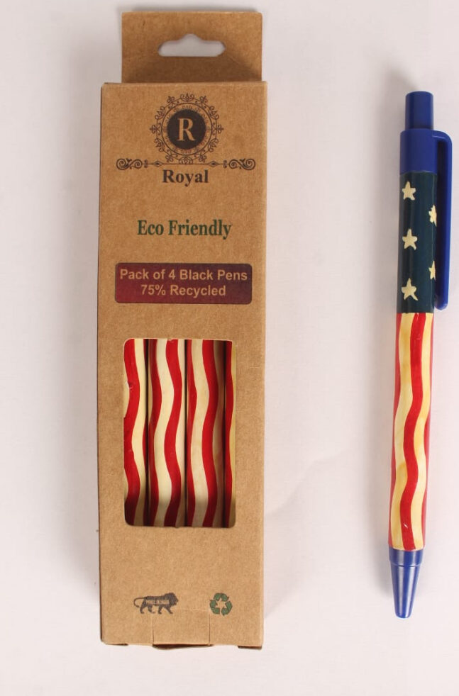 Flag Pen with Black Ink