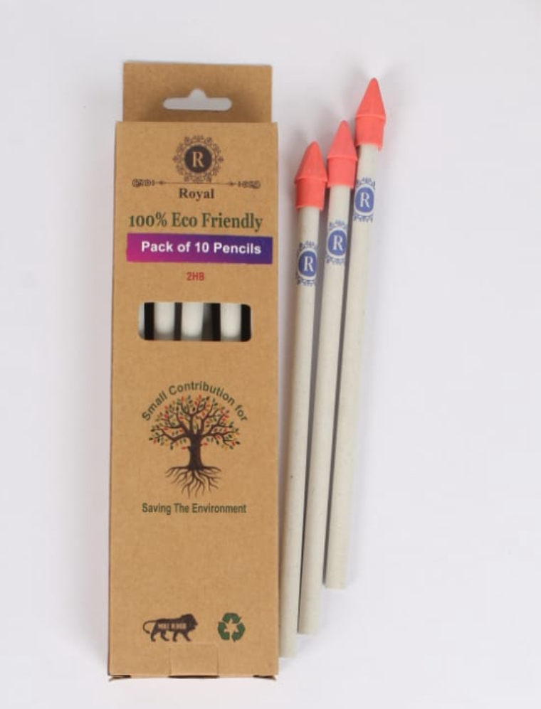 White Craft Paper Pencils